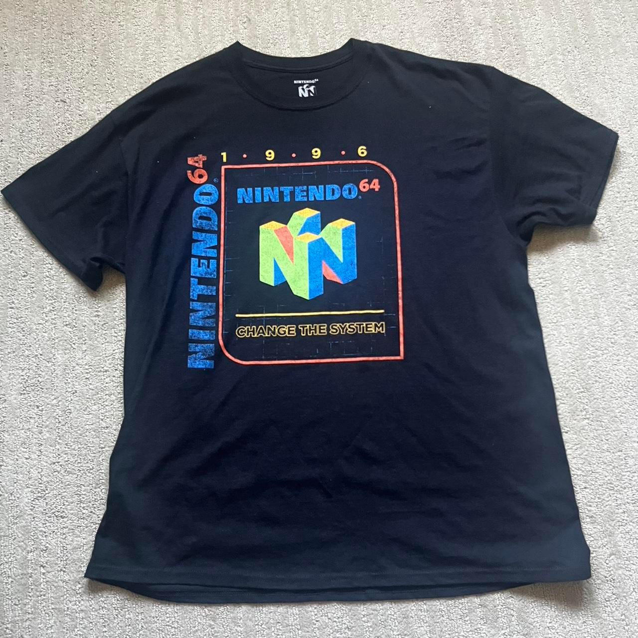 Nintendo Men's Black T-Shirt